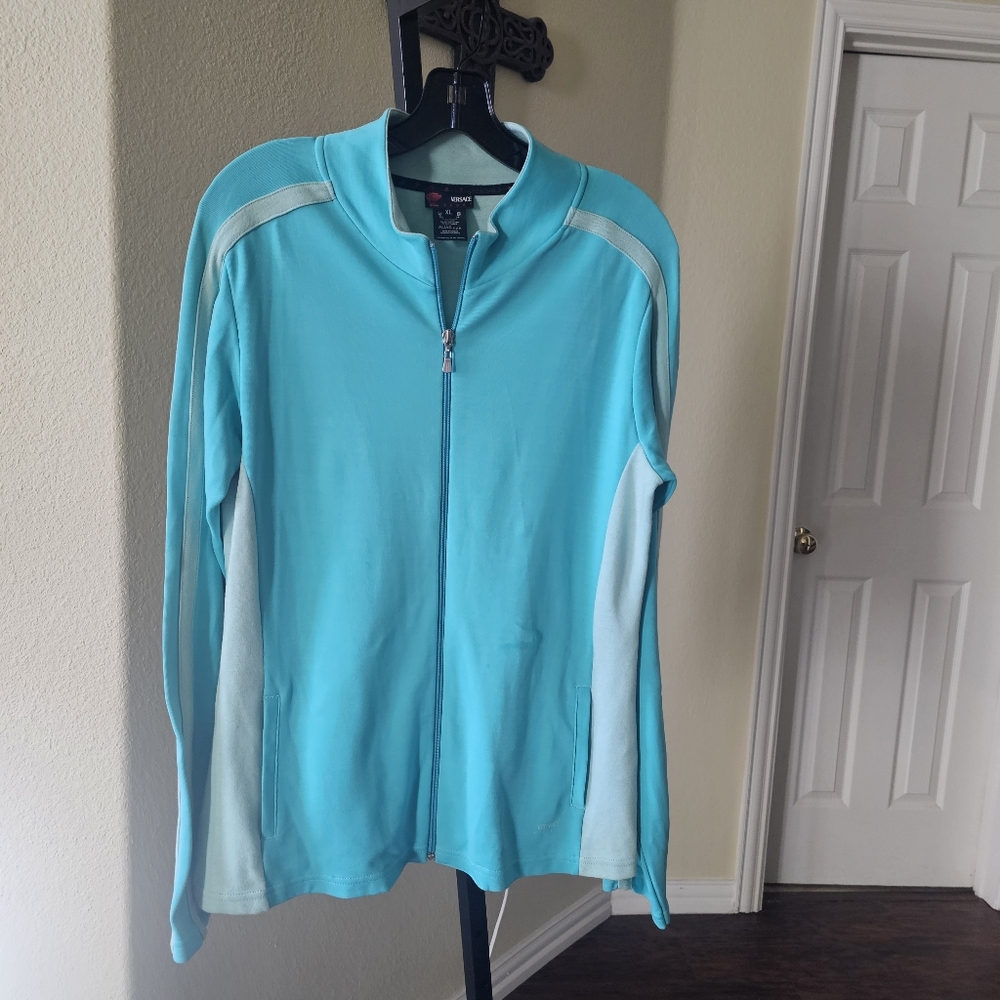 Versace Sport Turquoise Full-Zip Jacket XL - Picture 7 of 12